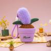 Plant Series Plush Pendant Simulation Plants Cactus Wealth Tree Dandelion Lavender Creative Keychain Hangings For Gifts