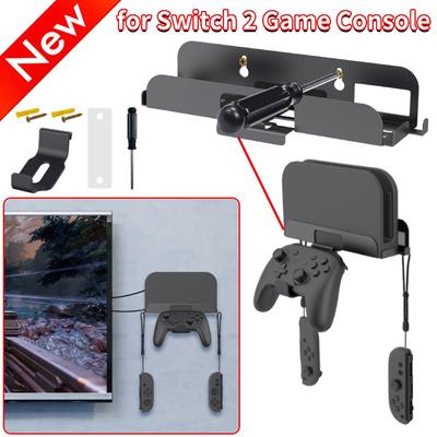 Wall Mount Stand Bracket for Switch 2 Console Joystick Controller Hook Storage Rack Base for Switch OLED Gamepad Accessories