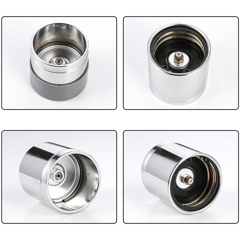 2PCS 1.98" Trailer Bearing Protector Caps - Durable Dust Cover for Boat/RV Trailers (Easy Install, Corrosion-Resistant)