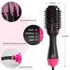 Hot Air Brush Multi-Function Hair Dryer Straightener Curler Comb One Step Professional Salon Hair Styler and Volumizer Ion Blow
