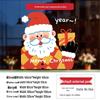 Santa Claus Wall Stickers: Cute Cartoon Christmas Decorations for Windows and Shop Layouts