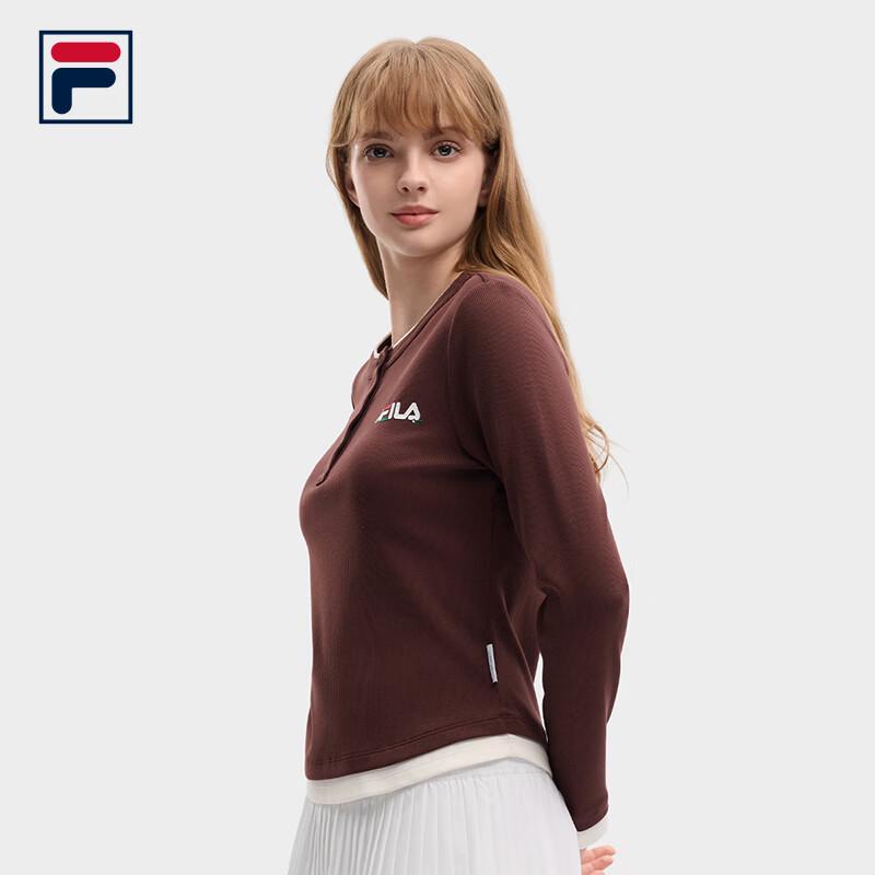 Fila Women's Slim-Fit Knit Long Sleeve T-Shirt