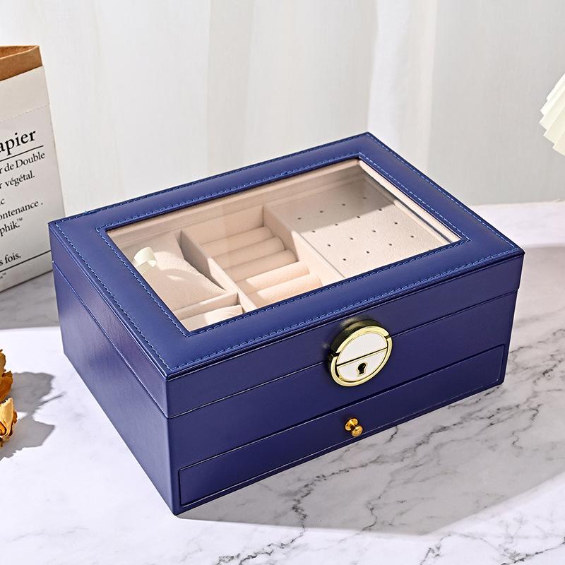 2024 New High-end Jewelry Jewelry Box Storage Box Ring Earrings Ear Studs Bracelet Necklace Jewelry Storage Gift Box Display Box