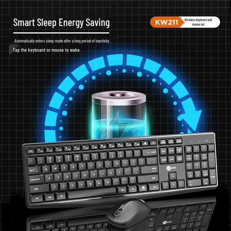 Lenovo KW211 Wireless Keyboard and Mouse Combo