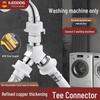 iLeddog All-Copper Washing Machine Faucet Diverter Valve