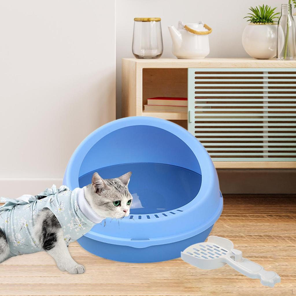 Cat Litter Boxes Toilet Enclosed Pan Kitty Tray for Small and Medium