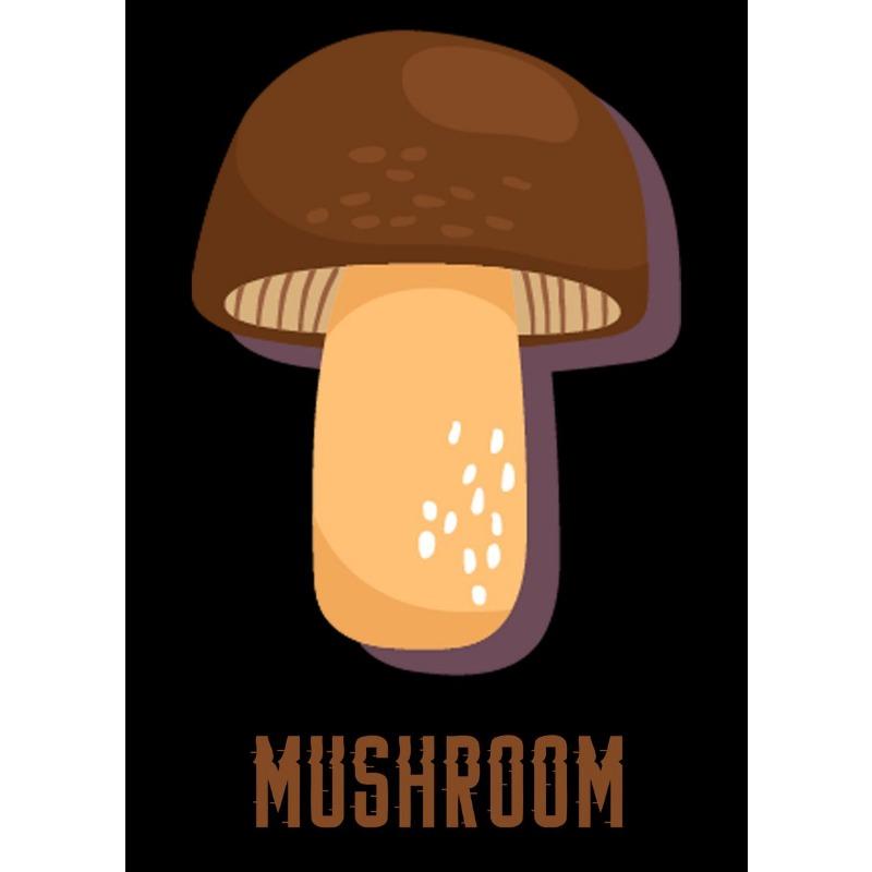 Póster de Setas Variadas Moderno Lindo Comida Seta Dibujos Animados Pintura en Lienzo Arte de Pared Imagen para Cocina Sala de Estar Decoración del Hogar