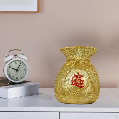 Vase à Fleurs Chinois Forme Tirelire Artisanat Richesse Meuble Chambre Bureau