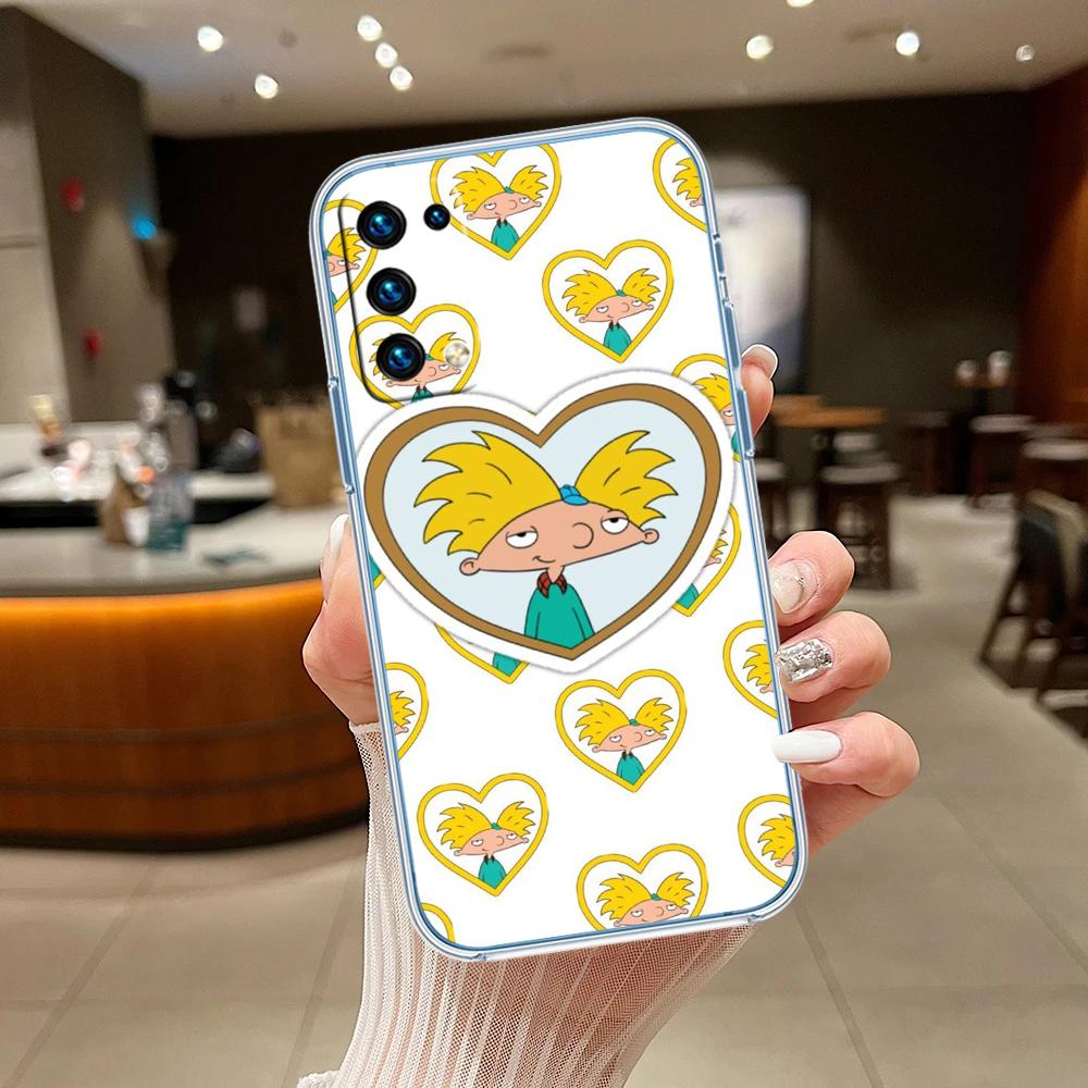 S-Special Art Hey A-Arnold Transparent Phone Case for Motorola Moto G7 G8 G9 G84 G85 G73 G24 G15 Z2 Play Power Plus
