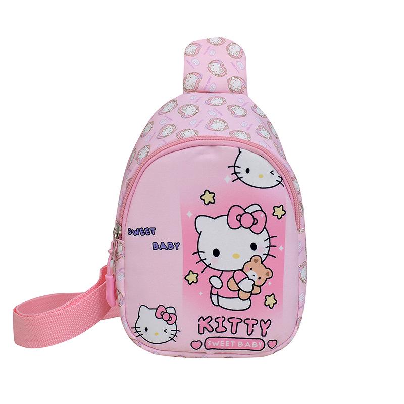 Cartoon Kids' Mini Chest Bag: Lightweight Toddler & Kindergarten Crossbody Backpack for Snacks & Toys