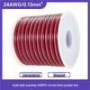 16-30AWG Multi-Spec 2468 PVC Red & Black Parallel Wire for Electronics