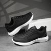 Wide Feet Large Size Mesh Shoes Black Mesh Shoes Lightweight Soft Sole Running Casual Sports Shoes