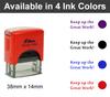 Printtoo Keep Up The Great Work Self Inking Rubber Stamp Pre,Inked Office Stamp, Home Office Business Stationery, 38 x 14 mm,