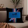 Cool Car A-Alpine Pillow Case Anti-dustmite Pillowcase Invisible zipper silky short plush Sofa cushion cover