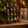 Pet Themed Holiday Party Supplies 24 Day Dog Advent Calendar, Cute 2D Flat Chihuahua Hanging Ornaments, Calendar Different Acrylic Pendants
