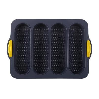 4 Grids Food Grade Baguette Baking Tray Silicone Anti-scalding Bread Baking Mold CDN