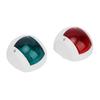 Pair of Signal Lamp Spherical Red Green LED Waterproof Boat Navigation Light  12V-24V 3W