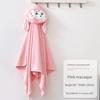Children Towel Cape Soft Absorbent Cashmere Baby Towel Bathrobe Wearable with Hat Cartoon Bathrobe Cashmere Animal Pattern