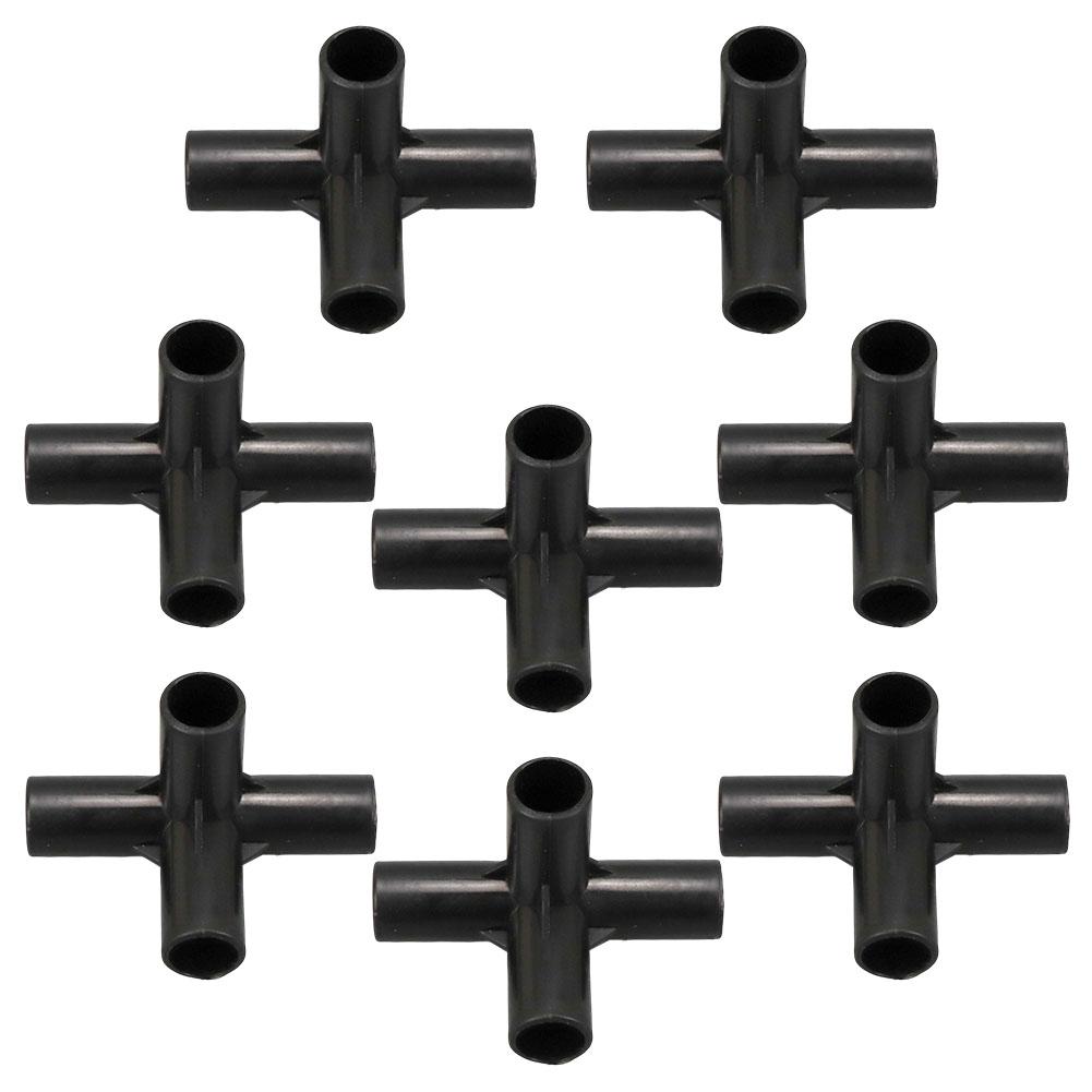 Per soddisfare ogni esigenza con set di connettori per tubi in PVC nero multi-misura, set da 8