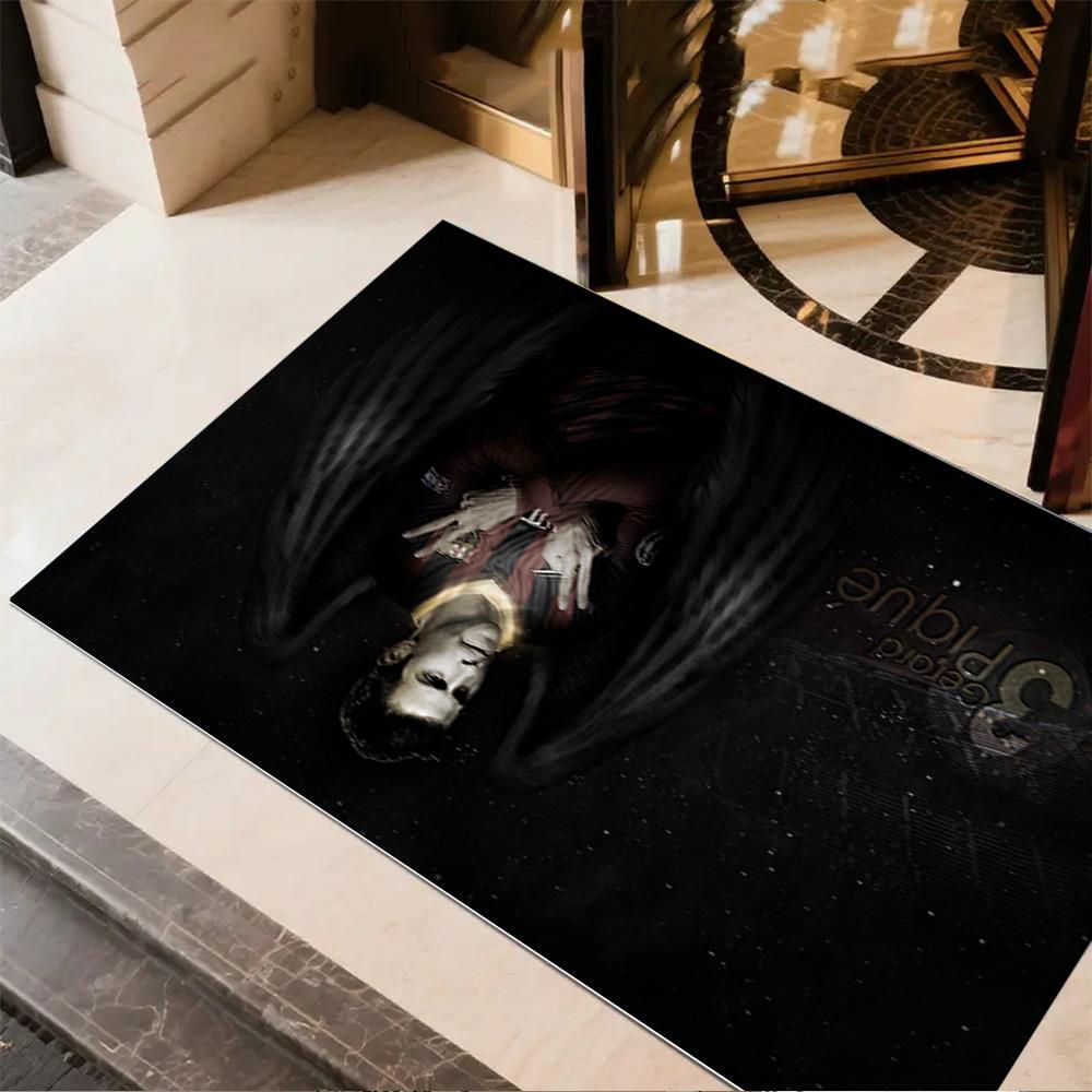 Abstract Colorful Portrait Floor Rug Office Rug Suitable for Dining Room Foyer Balcony Decorate room Antislip Carpet Decorate Offices