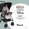 HAUCK - Poussette canne - SPORT - Pliable &amp; Inclinable - Capote Pare-Soleil - 4 roues - Mickey &amp; Minnie