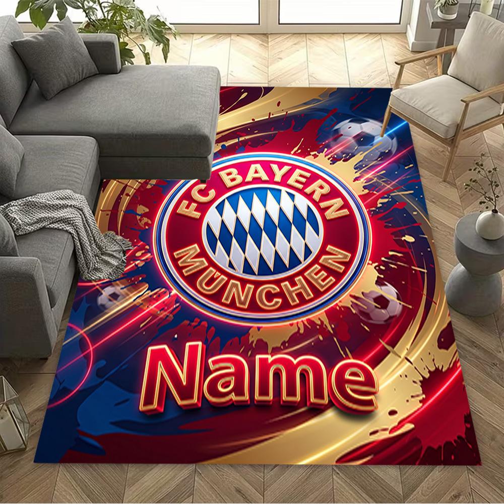 Fc Bayern Munich Fan Art Floor Mat Perfect for Study Room Hallway Balcony Game Room Anti-slip Rug Office Home Decor Perfect Gift for Friends & Family