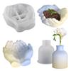 2 Pieces Flexible Planter Vase Moulds Cements Mould Silicone Material for DIY Hand-Making Succulent Plant Flowerpot