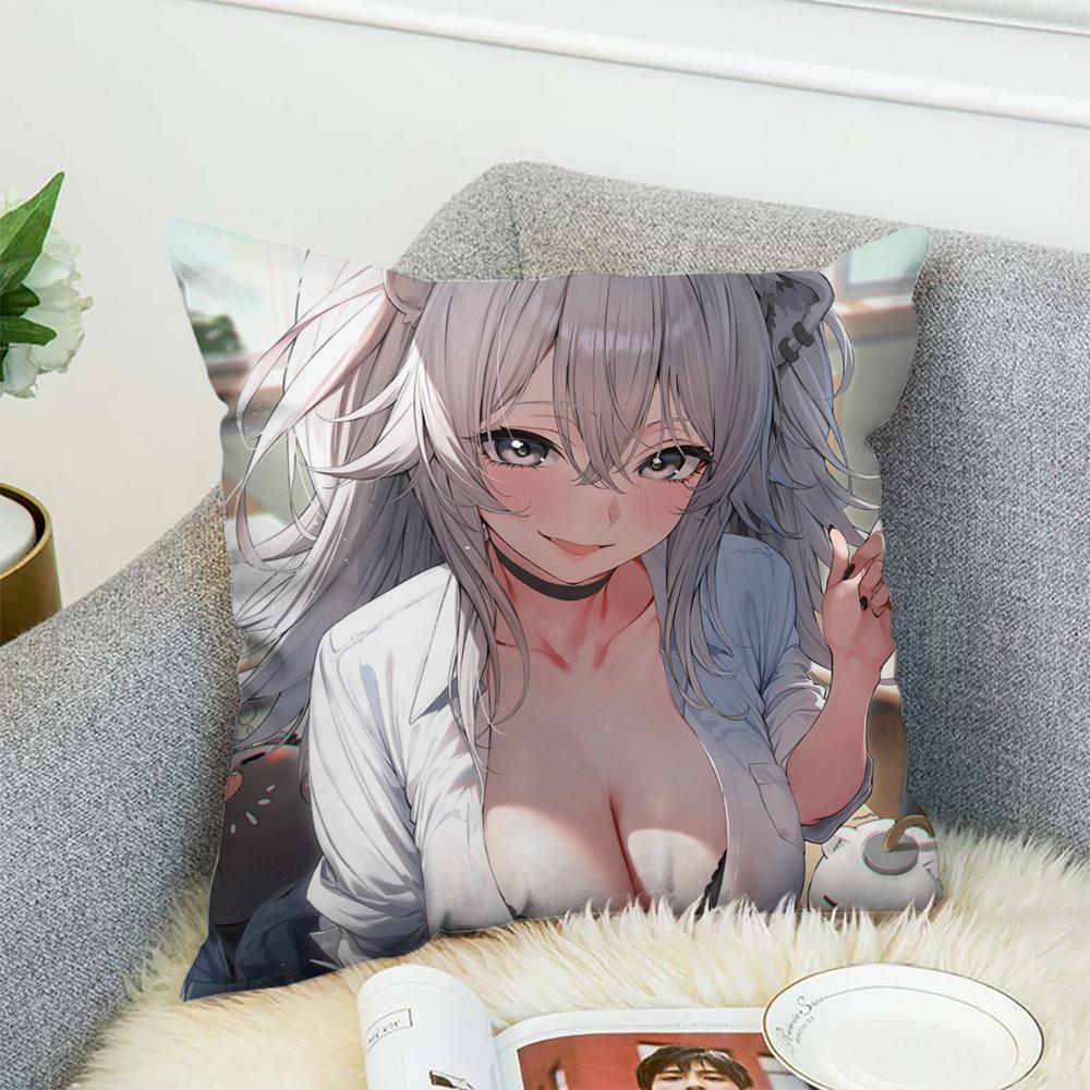 Anime S-Shishiro Botan Pillow Case For Car Sofa Decorative Home Double-sided Print Plush Square Throw Pillow Cushion Cover