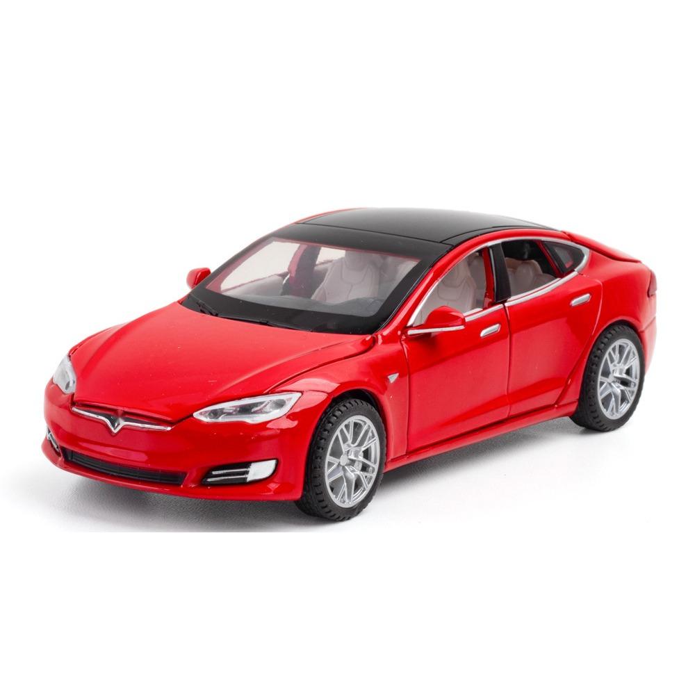 1/32 Tesla MODEL S Legering Auto Model Diecasts & Speelgoedvoertuigen Speelgoedauto's Gratis Verzending Kinderspeelgoed voor Kinderen Geschenken Jongens Speelgoed