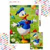 Diamond Painting Kit for Happy Donald Duck In Meadow with Balloons, Living Room, Bedroom, Study and Other Interior Space Decoration