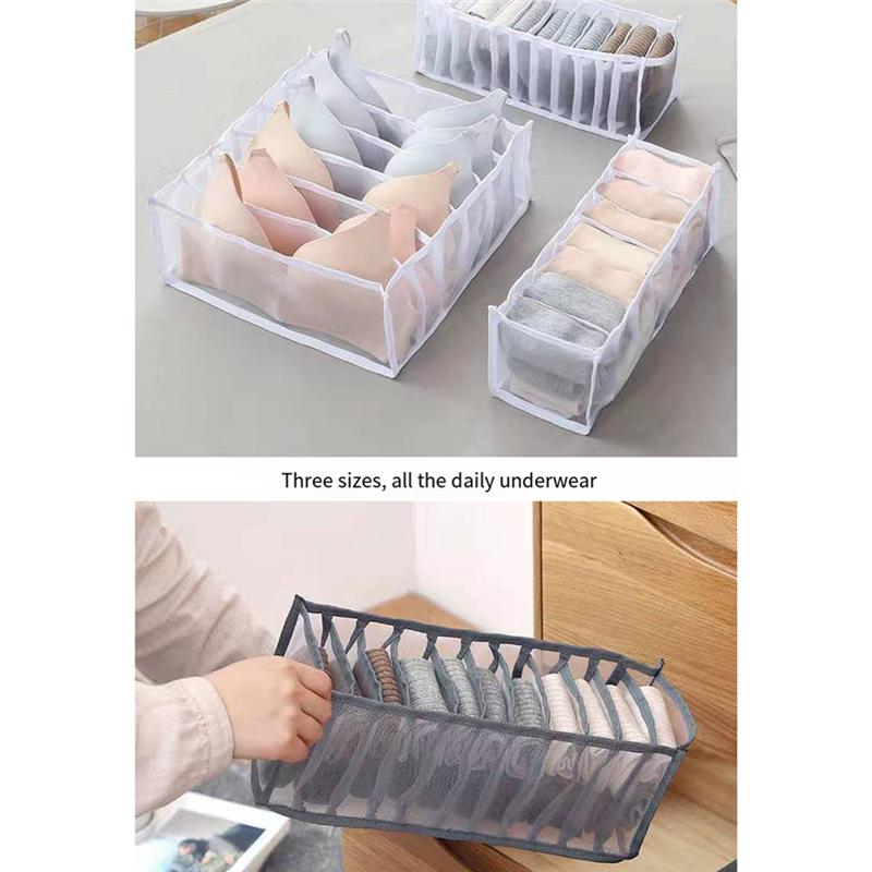 Practical-Underwear Bra Socks Organizer Storage, Washable Foldable Drawer Clothes Organizer