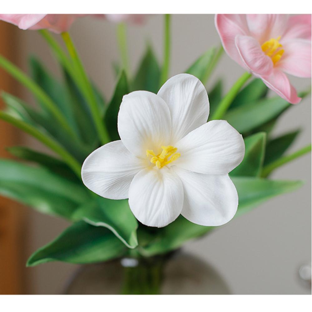 Opening Tulip Flowers Real Touch Artificial Flower Lifelike PE Foam Fake Flower for Wedding Party Decor Home Garden Decoration