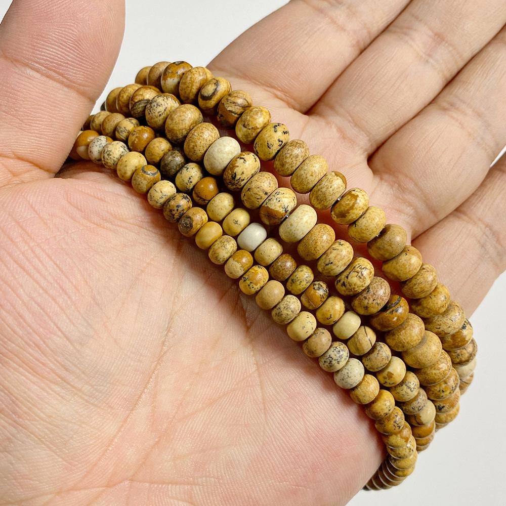 4X6/5X8MM Natural Crystal Stone Abacus Beads Loose Rondelle Spacers Bead Charm For Jewelry Making Bracelet Accessories Finding