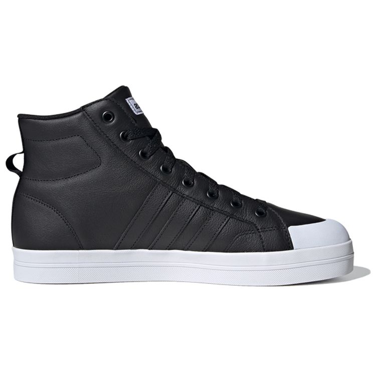 Adidas Neo Bravada Mid Synthetic Leather Slip Resistant Durable High Top Skate Shoes Men Sneakers Black White FX9143