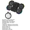 Yousheng Laptop Radiator Cooler Stand with RGB Lighting Height Adjustable Low Noise Portable Notebook Stand Gaming Laptop Cooling Pad