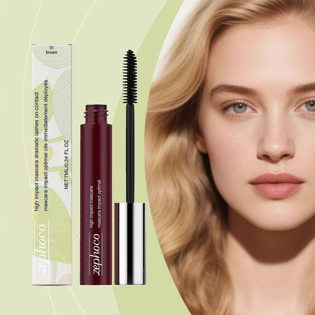 Zephoco Light Brown Mascara Light And Smooth Not Easy To Faint Natural Styling Beautiful Mascara