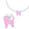 Chaîne clavicule Collier ours perle dessin animé ras du cou pour femme Kawaii chat pendentif collier fête