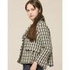 SON JUNG WAN Cut Off Tweed Jacket Zjk6161010