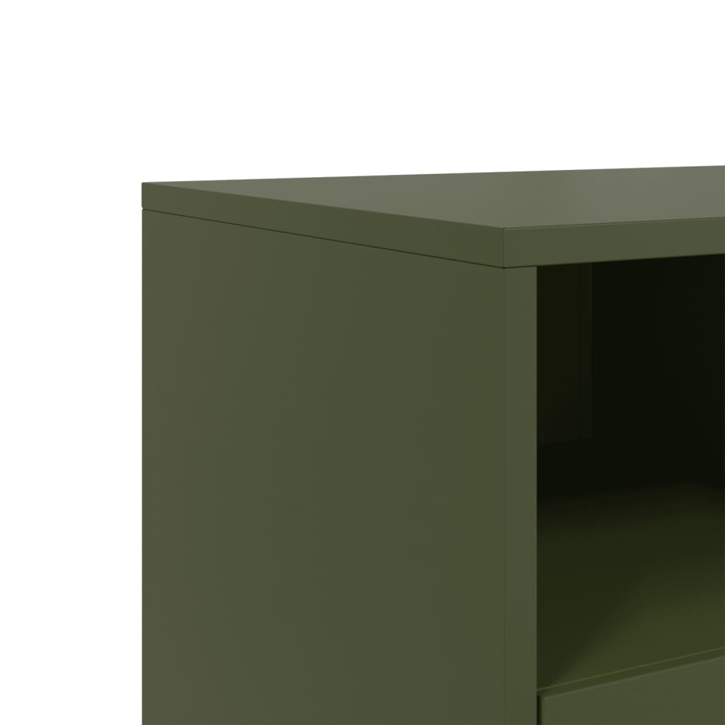 TV Cabinet Olive Green 68 X 39 X 60.5 Cm Steel