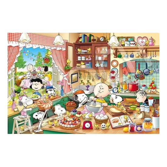 Epoch 1000-Piece Jigsaw Puzzle PEANUTS Snoopy Country Kitchen (50×75cm) 12-616s with Glue, Spatula,