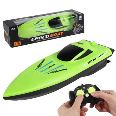 High Speed Remote Control Boat Water Model 2.4G Four-way Remote Control Speedboat Rechargeable Children's Electric Toy