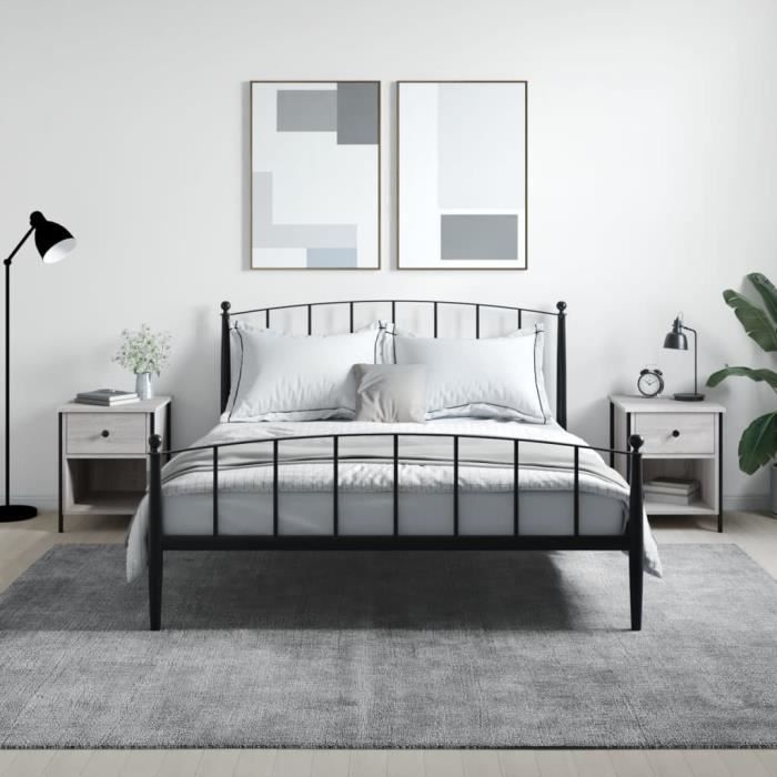 VidaXL Bedside Tables 2 Pcs Sonoma Grey 40x42x50cm Engineered Wood 825940