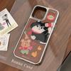 Cheese Cat Suitable for 15pro Max Mobile Phone Case Apple IPhone 16 Electroplated Drip Glue 13 Hard 14 Huawei