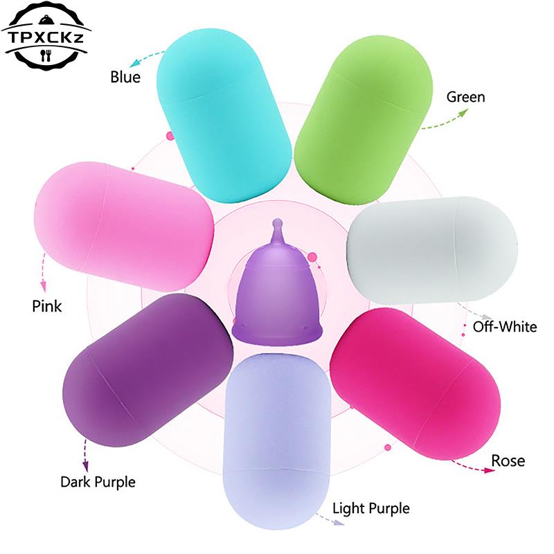 Portable Menstrual Cup Storage Case Leak-proof Menstrual Hygiene For Women Feminine Product Reusable Silicone Sterilizing Holder