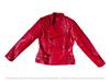 Echtes Leder Motorrad Slim Fit Damen Weiche stilvolle Bikerjacke Lammfell Rot