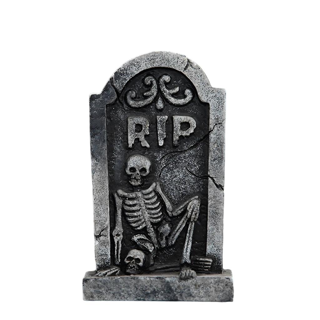 RIP Tombstone Room Script Killing Haunted House Horror Outdoor Scene Layout Decoration Resin Tombstone Ornaments
