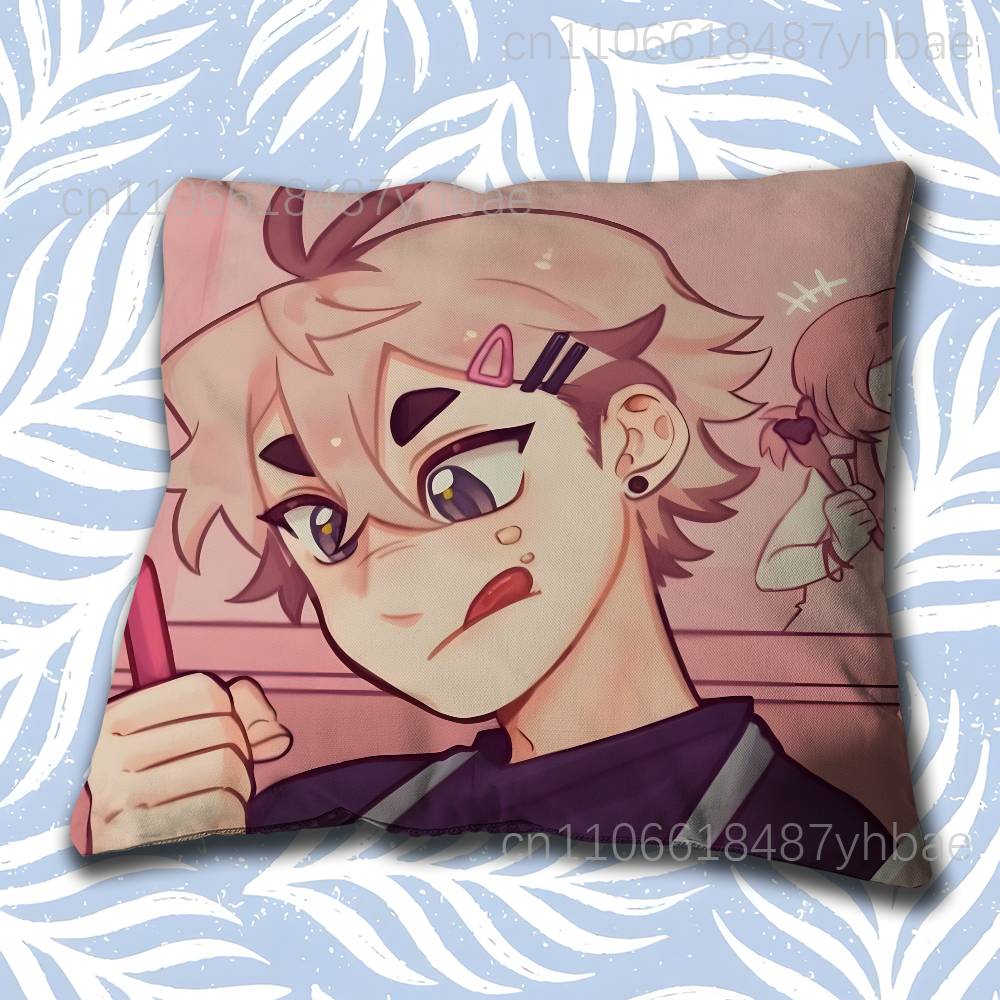 RRebound Of The Heart Pillow Case Short Plush Sofa Decorative Gift Home Doublesided Printing Cushio