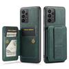 For Samsung Galaxy A23 4G Case Leather+TPU Phone Cover Built-in Magnetic Holder Metal Sheet