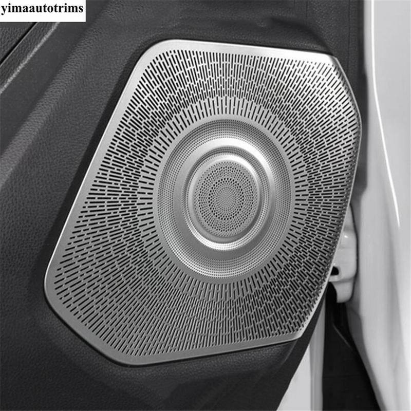 Door Speaker / Pillar A Horn Audio Sound Frame Cover Trim For Toyota Highlander / Kluger - 2025 Stainless Steel Accessories