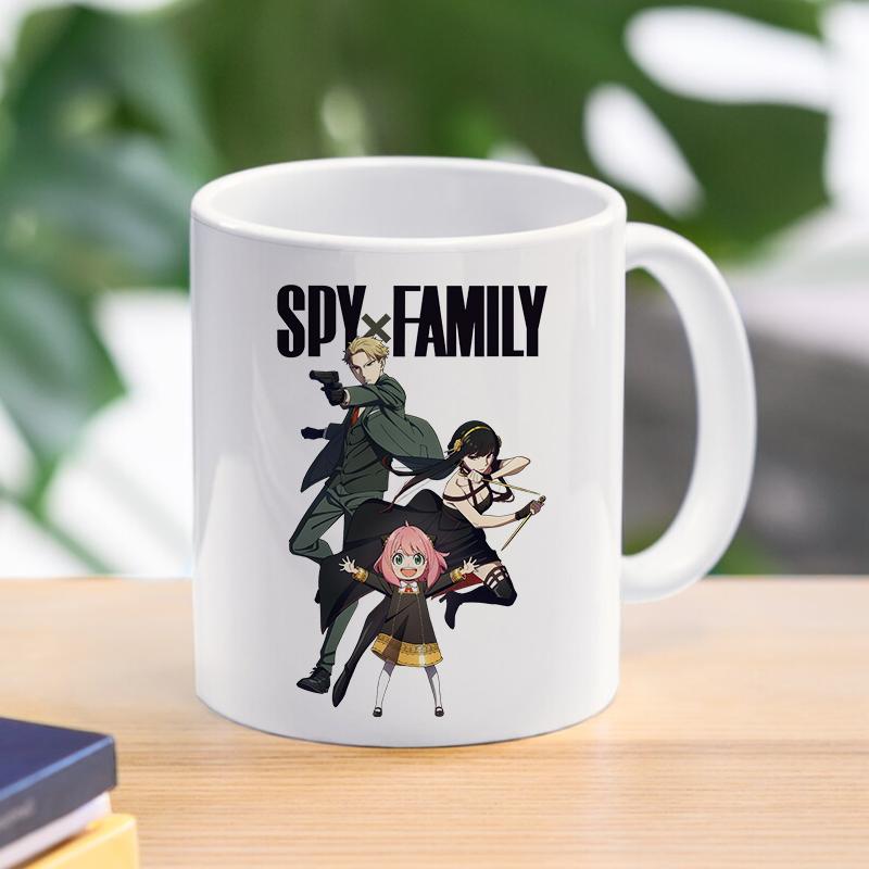Spy X Family Anya kubek do kawy kubek Loid Yor fałszerz kubki ceramiczne dla dzieci chłopcy herbata kawa z mlekiem naczynia do picia prezent dla przyjaciela